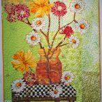 Molly Federici _ Mount Vernon, IL _ Molly's Yellow Hibiscus _ 2014 _ quilted by Judy Irish
