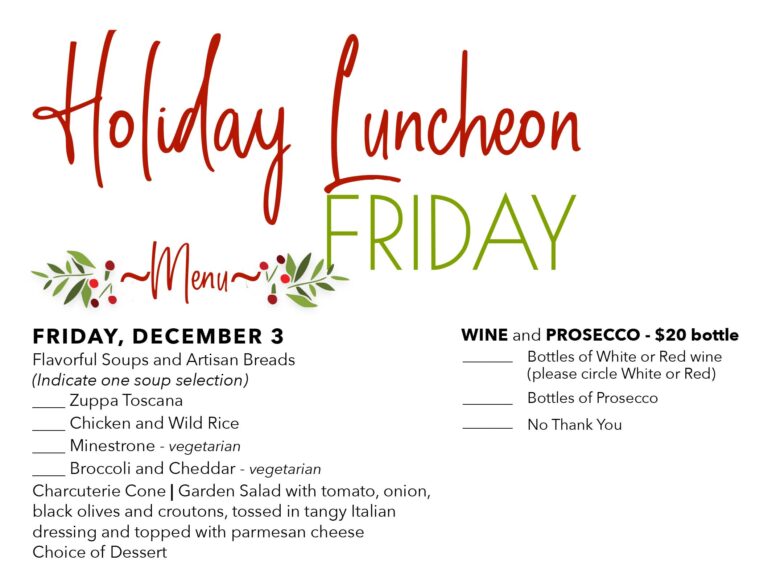 Holiday Luncheons 2021 Friday