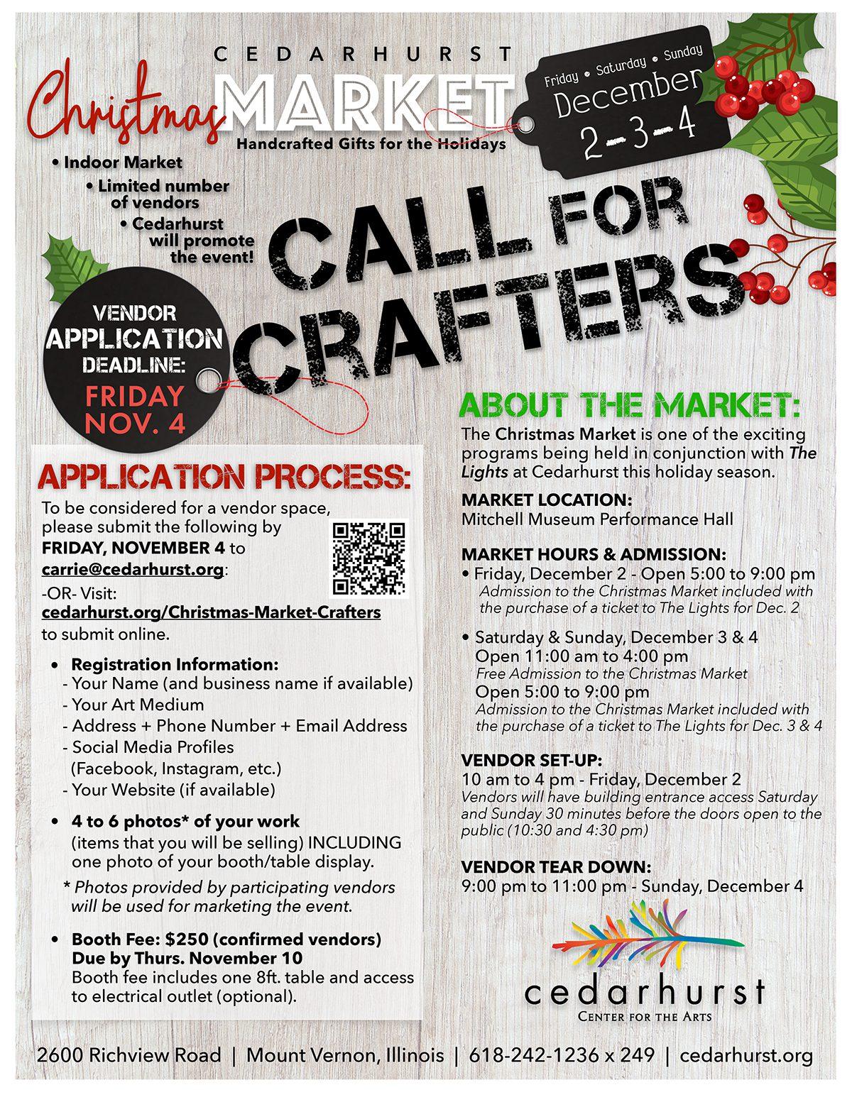 Christmas Market - Call for Crafters