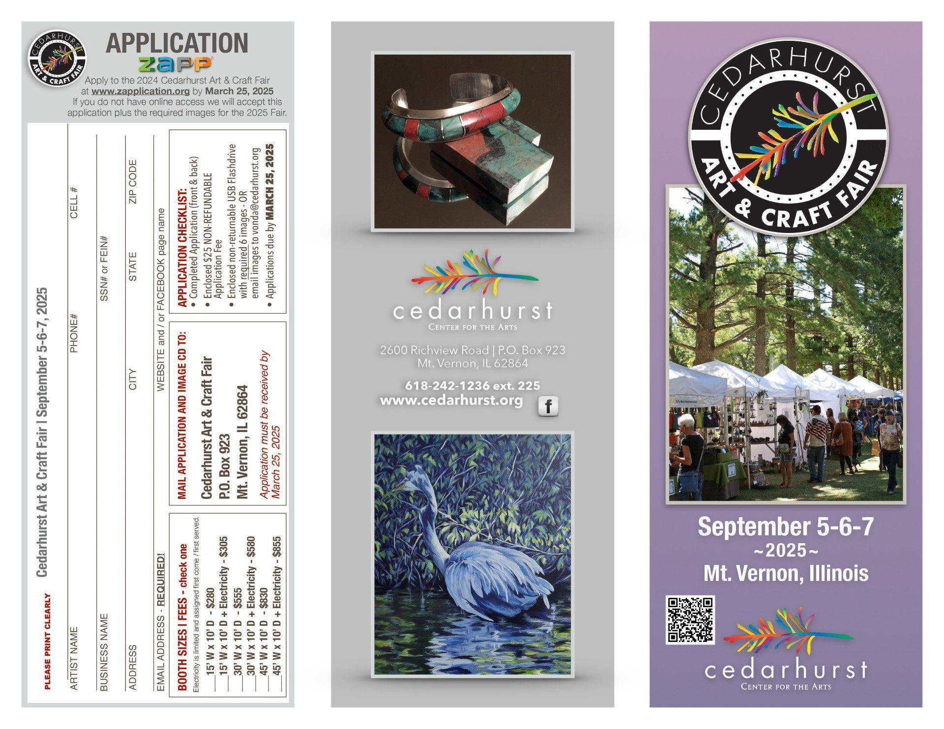 2025 Craft Fair Artist Application