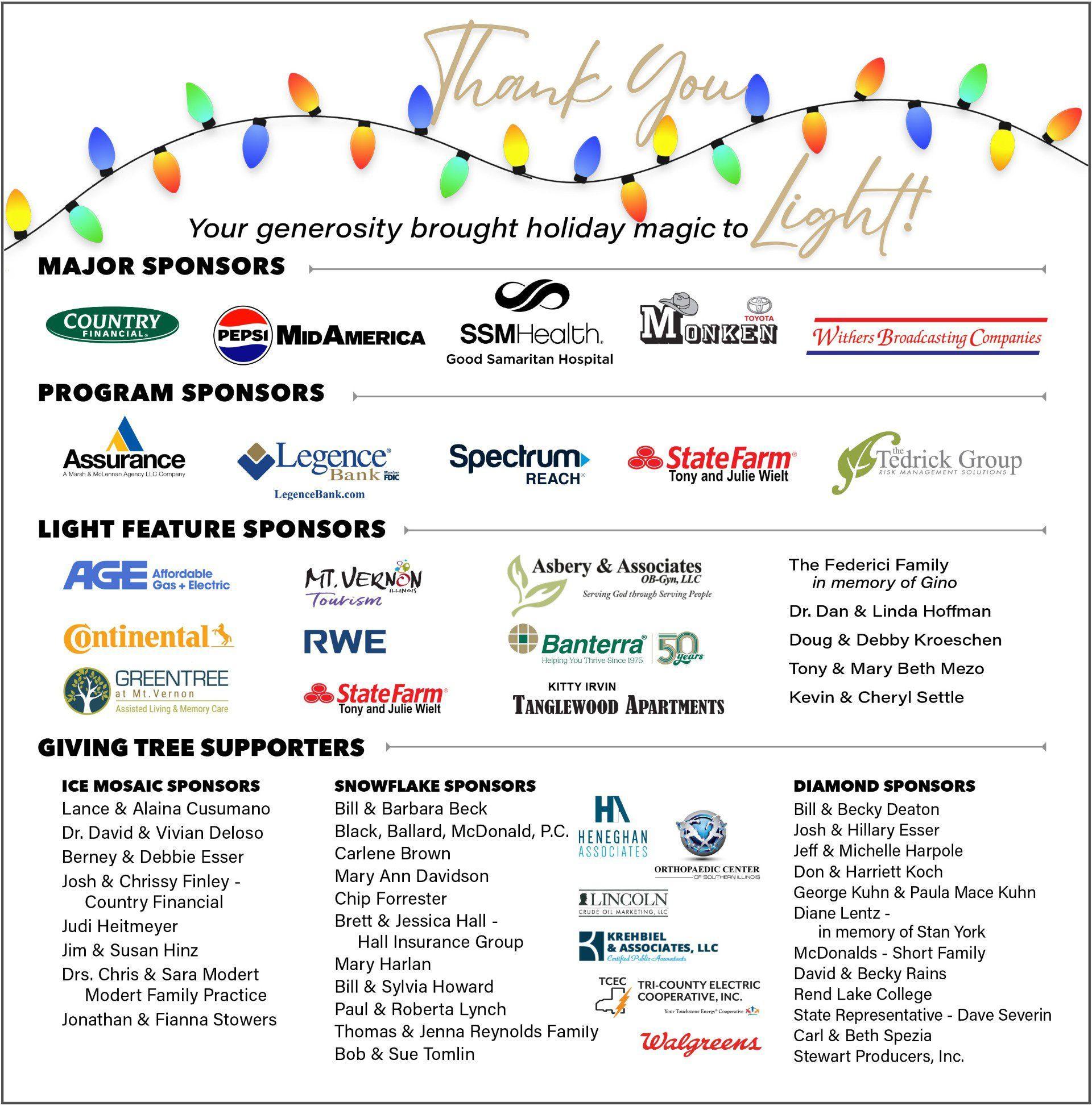 The Lights Sponsors 2025
