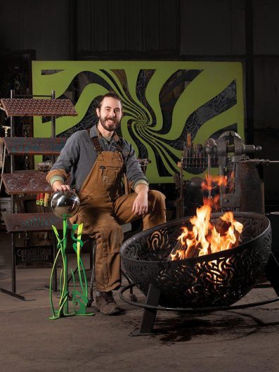 Artist Nicholas Burke, Carbon Forge Design